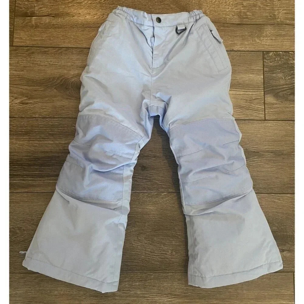 Girl Boy Lands' End Snow Ski Pants Light Blue Size 4